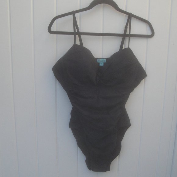 Spanx Love Your Assets Women's Black Size XL One-Piece Push Up Bathing Swimsuit - Picture 4 of 5